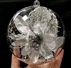 120mm 4 8inch 10pcs Large Clear Ball Ornaments  Fillable 120mm 4 8inch 10pcs