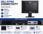 New Dell E1715s 17  Led Lcd Sxga Business Monitor 1280x1024 5 4 Vga Dp W  Stand