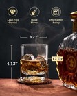 Hand Blown Crystal Double Old Fashioned Glasses - Set Of 2  12oz Lowball Whiskey