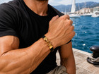 Men Bracelets Leather And Stainless Steel