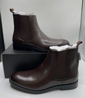 Alfani Men s Size 12 Dress Boots Shoe Dark Brown Luka Pull-on Chelsea