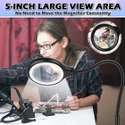 10x 30x Large Floor Magnifying Glass With Light And Stand 36 Led Large  Black 