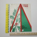 The Twelve Days Of Christmas Vintage Sheet Music 1967 Clef Music