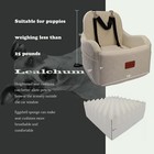 Dog Booster Car Seat ultra Soft Fabric filling Memory Foam 3 Straps safety Belt 