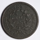 1804 No Stems Draped Bust Half Cent Xf  E101 Jcnm