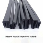 1mm 12mm Edge Protection Frame Profile Rubber Edging Trim Seal U-profile Slot