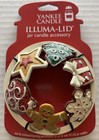 Yankee Candle Illuma Lid New On Card Gingerbread Cookies Star Snowflake 2012