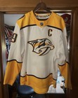 Roman Josi Game Worn Predators Jersey - 17-18 Away - 450th Career Game - Mgg Loa