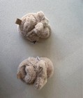Bearpaw Beige Faux Fur Bootie Baby Shoes Warm Lined Bow Accent Newborn