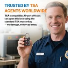 Forge Tsa Approved Luggage Lock 4 Digit Combination Padlock W  Keys For Travel