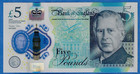 Great Britain Uk England 5 Pound  2023 2024 P398  King Charles Unc Polymer Note