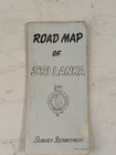 Vintage Road Map Of Sri Lanka - Survey Department 1976