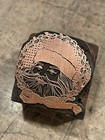 Printing Letterpress Printers Block Antique Copper Santa Claus Christmas  1580 