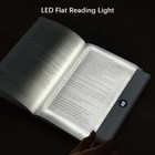Smart Flat Book Light Rechargeable Clear Led Reading Lamp W  3 Colors   Timer Us
