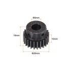 1mod 24t Pinion Gear 8mm Bore Hardened Steel Motor Rack Spur Gear With Step