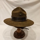 Vintage Official Boy Scouts Of America Campaign Hat Smokey Bear Wool Size 6