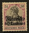 Travelstamps  Germany Offices In Morocco Op Stamps Sc  52 Wmk Mint Og H