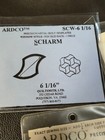 Lot Of 4 Vintage Ardco Metal Quilt Templates S Charm Diamond Triangles Scharm