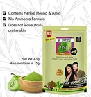 Megha Mehandi Powder  Natural Black 45g Each    free Hair Brush Good For Grey H