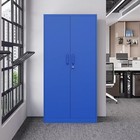 71  Metal Storage Cabinet With 4 Adjustable Shelves And Locking Door Home Garage