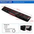 Rear Bumper Diffuser Lip Spoiler Splitter Body Kit For Hyundai Ioniq 2017-2024