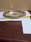 Vintage Silver Plate 11  X 7  Oval Serving Dish With Handles