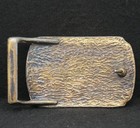 Wc13169 Awesome Vintage 1970s      salem      Michigan Artwork Brass Belt Buckle