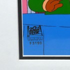 The Simpsons Marge Apu Original 1990s Production Cel With Coa Framed