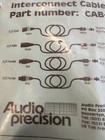 New Audio Precision Cab-xbr Interconnect 4 Cable Kit Rca phono To Xlr