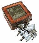 Rare New Brass Sextant Nautical Brass Sextant Working Marine Vintage leather Box