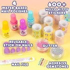 Hello Kitty Nail Art Kit Kids Sparkle Peel Off Polish Vegan Glitter Sanrio Gift