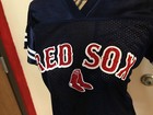 Boston Red Sox Women s Navy Glitter Baseball Jersey Xxl 3xl