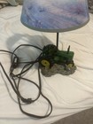 John Deere  Farm Tractor Table Lamp Original Shade Free Shipping 