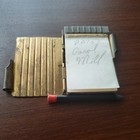 New York Vintage 1940   s Souvenir Metal Pocket Notebook With Pencil 