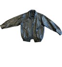 Vintage Style Leather Jacket With Patterns