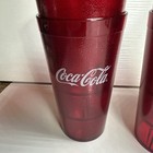 Lot Of 6 Carlisle Coca-cola Classic Ruby Red Tumbler Restaurant Cups  5216 16oz