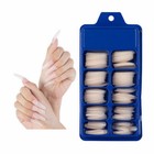 100pcs False Nail Tips Matte Full Cover Long Coffin Fake Nails Art Manicure Set