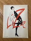 Liza Minnelli 1970s Souvenir Program Joe Eula Graphic Cover Ticket Stub Buffalo