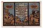 1921 Germany Rothenburg Notgeld 1 Mark Note  ng553 