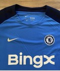 Size L Nike Chelsea Fc Strike Soccer Jersey Slim Fit Blue Men s Fn9813-436 New