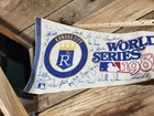 Vintage Kansas City Royals Pennant Flag White Blue World Series 1985 Baseball