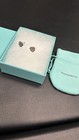Tiffany   Co  Heart Tag Stud Earrings In Silver  Mini