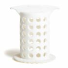Showershroom   White 2  Hair Catcher Drain Protector For No Clogged Shower Drains