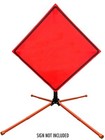 Orangegear   Single Spring Steel Kick Release Extendable Legs Traffic Sign Stand