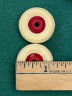 4  White Rubber Tires 1-1 8  W wood Hubs  Hubley Champion Ac Williams Cast Iron 