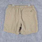 The North Face Mens Hiking Shorts Khaki Tan Elastic Waist Mesh Lined Size Large