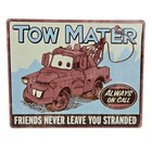 Hallmark Disney Pixar Tow Mater Metal Wall Signs Lot Of 2 Kids Room Decor 9x7