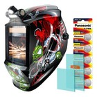 Trqwh True Color Welding Helmet With 4 Arc Sensors And 2 5 Diopter Magnifier