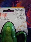 Nuby 100  Silicone Veggie Teether - Soothes - Easy-to-hold Handle -fun   Vibrant