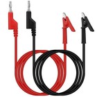 Swanlake 2-piece Banana Plug To Alligator Clip Test Leads  1000v 15a 3 5ft 1m   